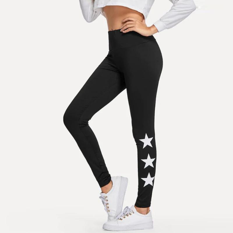 

2020 Printed Yoga Pants Women Push Up Professional Fitness Gym Running Sport Leggings Tight Trouser Pencil Black Sport Female