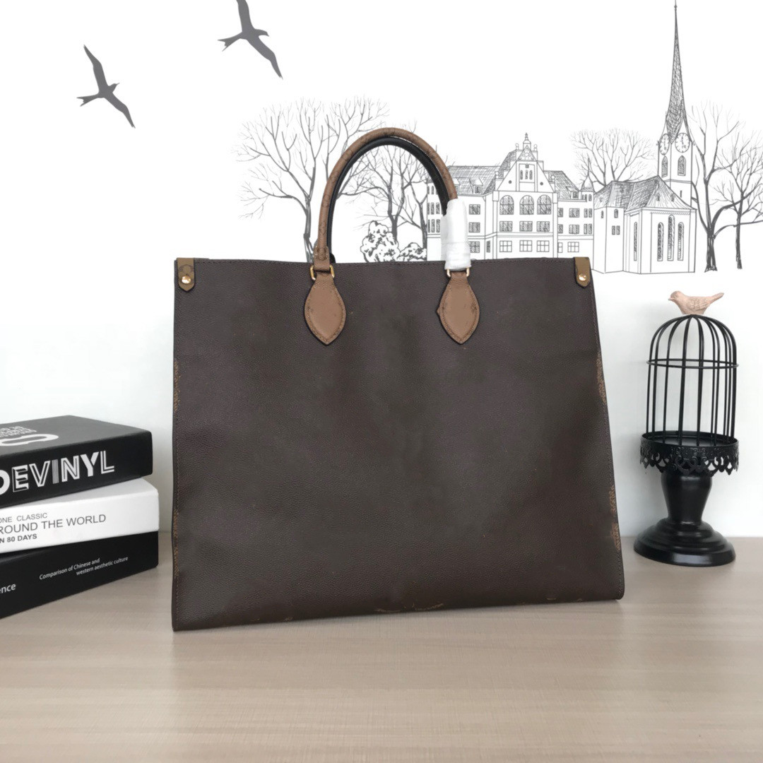 

Factory Wholesale Top Women Different Leather ONTHEGO Fashion Handbag Tote Quality New Bag Large Handbag Duplex Genuine Style Printing Rdag