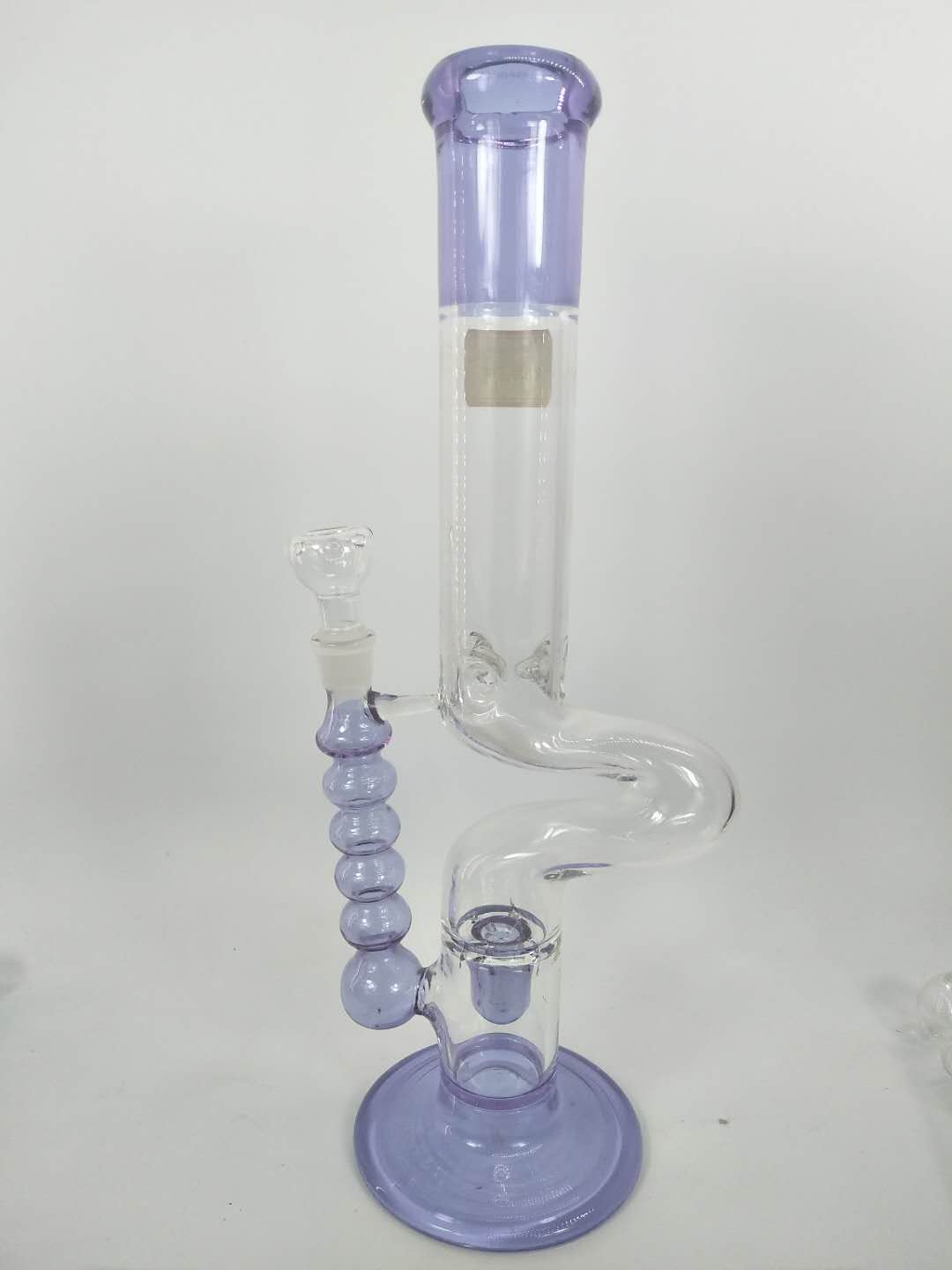 

42cm tall 18mm joint size ,glass bong glass water pipe oil rig,purple