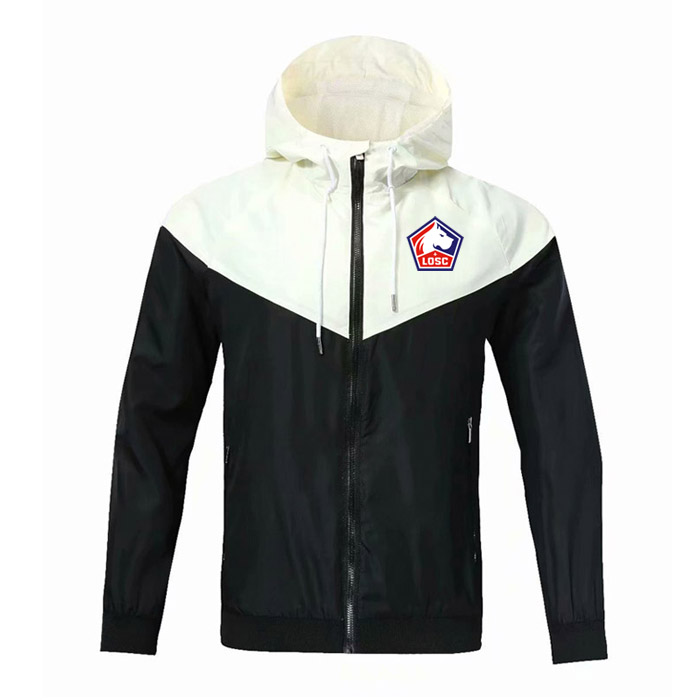 

Lille LOSC Windbreaker hoodies jackets, Lille LOSC full zipper Windbreaker coat football sport wearshirt Windbreaker men Running Jackets, 11