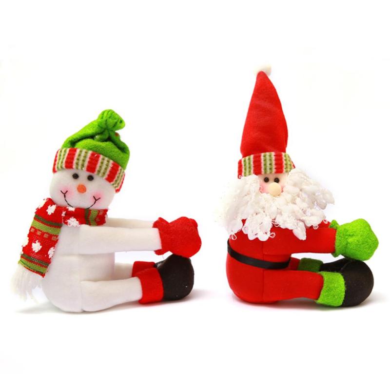 

Christmas Party Wine Decoration Santa Claus Snowman Large Bottle Doll Decoration 2019 new