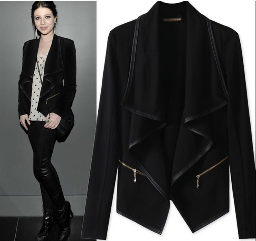 

XUXI 2020 Woman Spring Autumn New Coat Slim Long Sleeve Cardigan Large Size Women's Clothing Fashion Chaqueta Mujer FZ385, Picture color