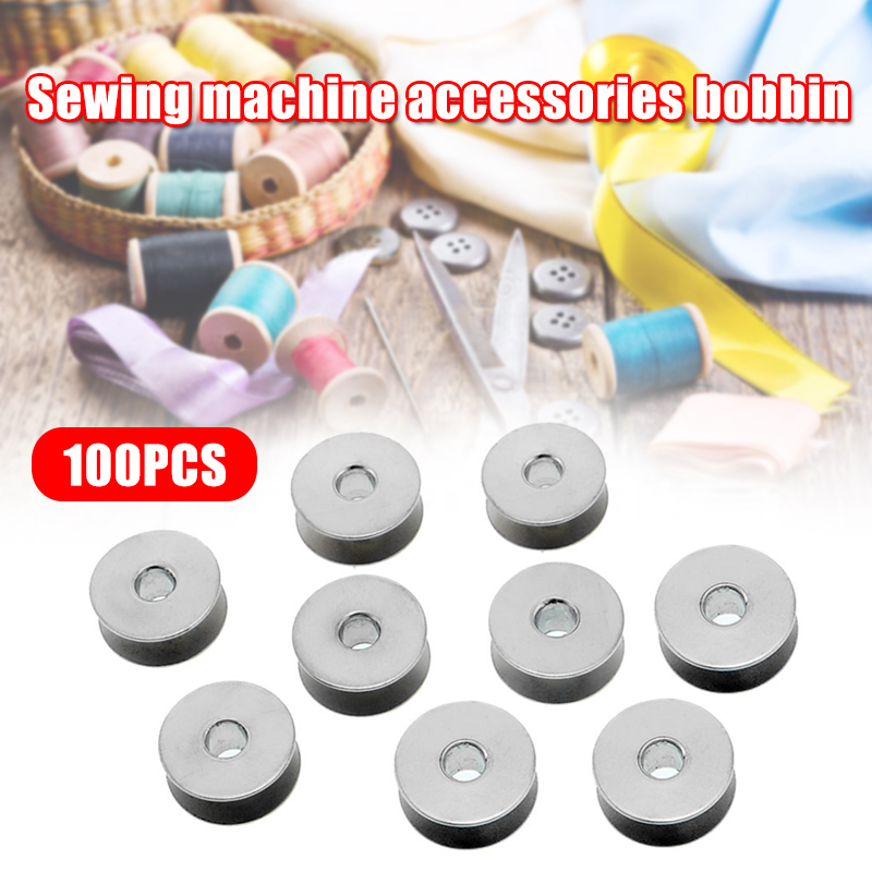 

Newly 100 Pcs Empty Bobbins Sewing Machine Spools Portable High Hardness Home Accessories XSD88