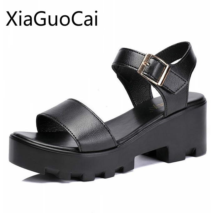 

Summer Cool Women Platform Sandals Cheap and High Quality Ladies High Heels Sandals 2020 Summer New Waterproof Platform, White