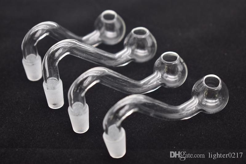 

10mm male clear thick pyrex glass oil burner water pipes for oil rigs glass bongs thick big bowls for smoking