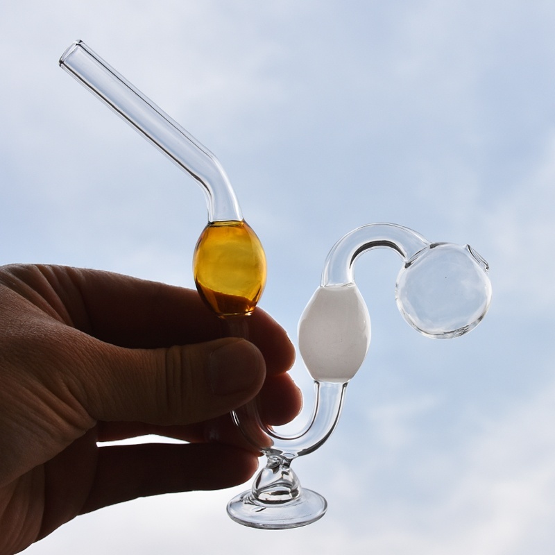 

High Quality Glass Pipe Portable Colorful Glass Bowl Pipes Tube Oil Burner Glass Pipe Crystal Smoking Pipes