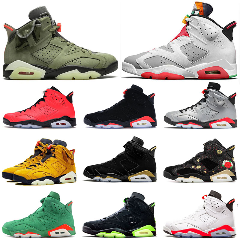 

Top Fashion 2020 Hare 6 6s Gatorade Jumpman mens basketball shoes Oregon Ducks Black Infrared Fashion Quai 54 Mens trainers sneakers size 13, #33 camo 40-47