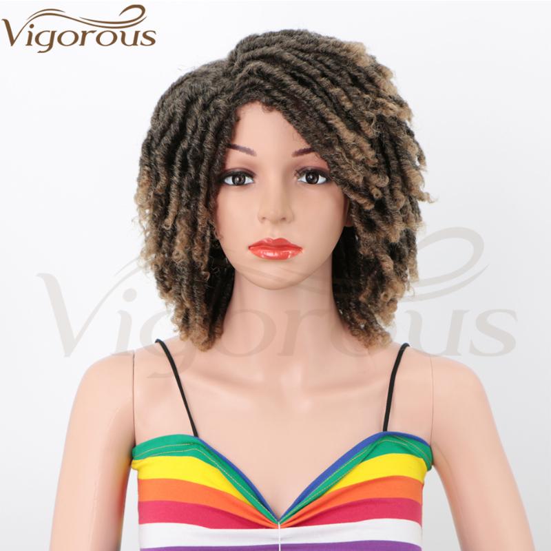 

Vigorous Wigs for Women Blown Gradient Short Afro Kinky Curly Synthetic Women's Wigs for Heat Resistant Full, T1b-27