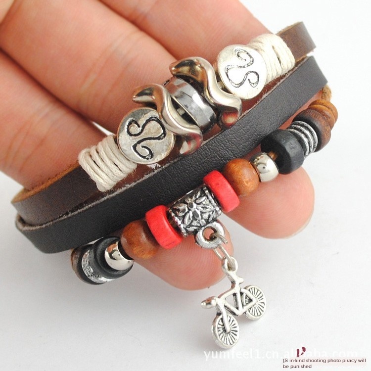 

Hand-woven bracelet bicycle pendant bracelet ornaments geometric shape