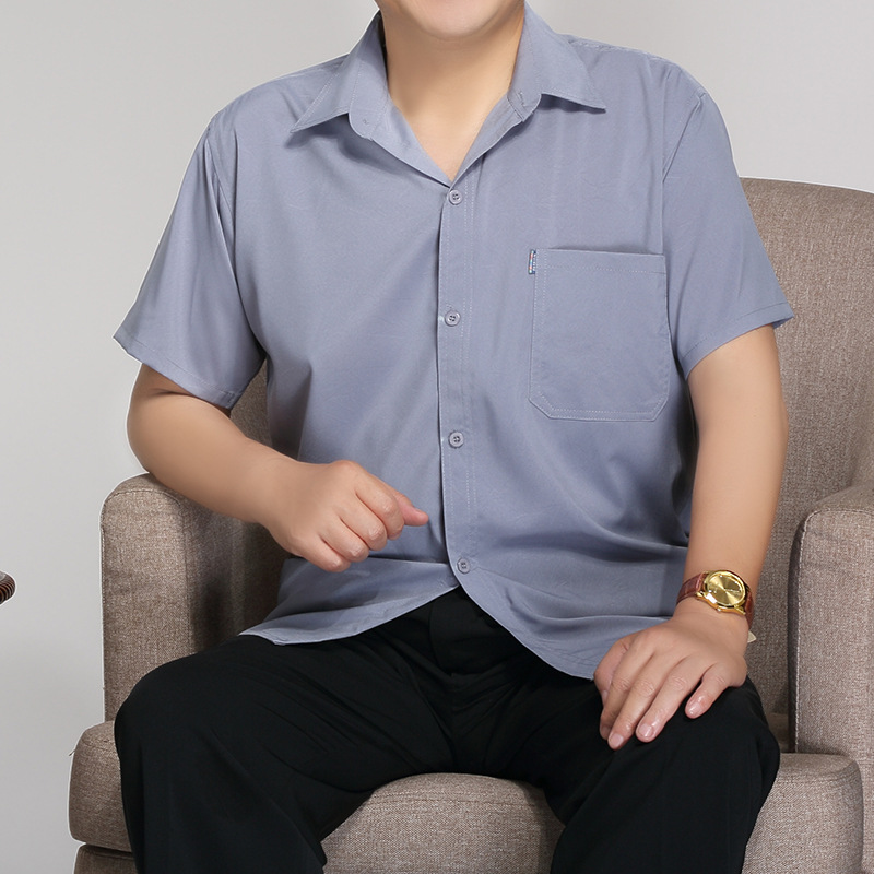 

Men' Fiber Dress Shirt Brand New Slim Fit Long Sleeve Chemise Homme Formal Shirt Men Business High-grade Clothes Dropshipping, White