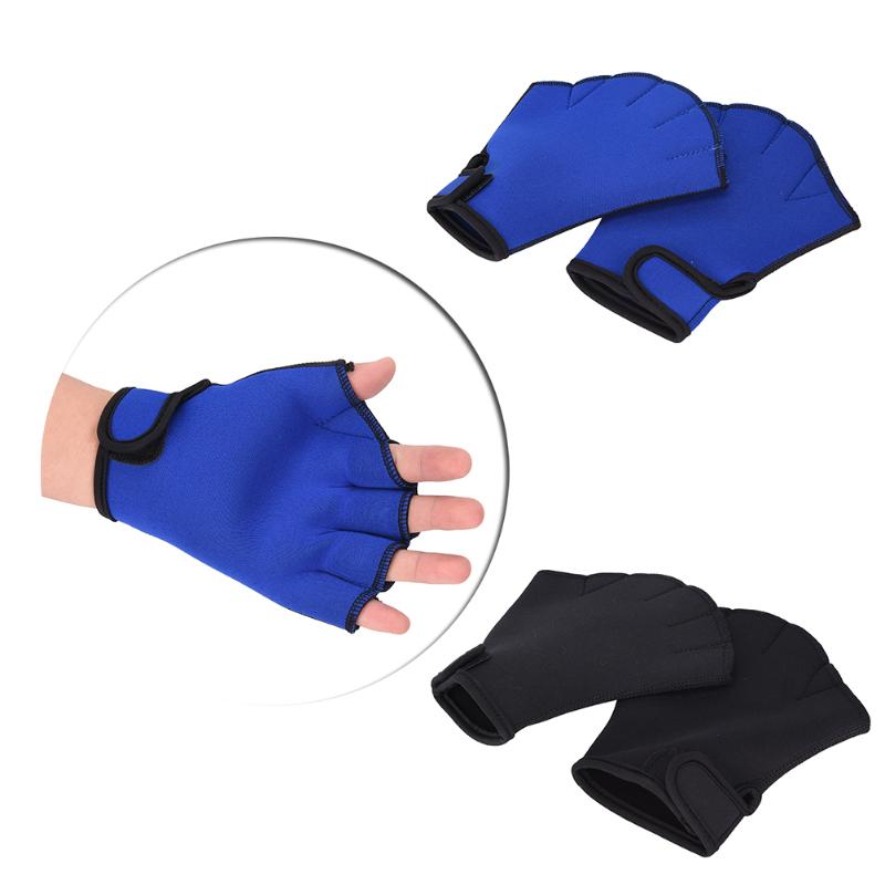 

1Pair Surfing Aqua Jogger Diving Sphere Webbed Swim Gloves Swimming Sports Paddle Training Fingerless Gloves Water Aerobics