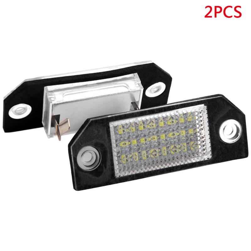 

2 Pcs LED Number License Plate Light Pure White Lamp For Focus C-MAX 2 New, As pic