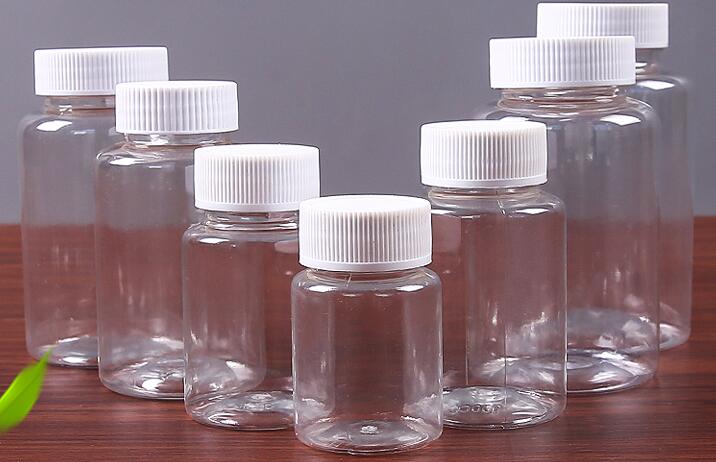 

10ml 20ml 30ml Transparent PET Small Round Bottle Plastic Bottle Pill Bottles Capsule Bottle With Screw Cap