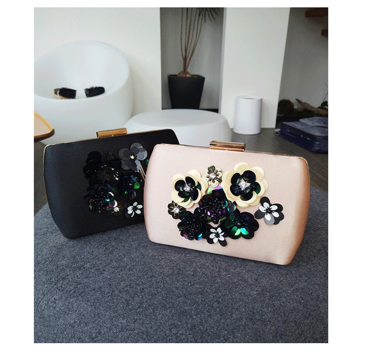 Nouvelle mode cristal fleur sacs de mariage pochette sac de soirée perles à la main sacs sac à bandoulière livraison gratuite