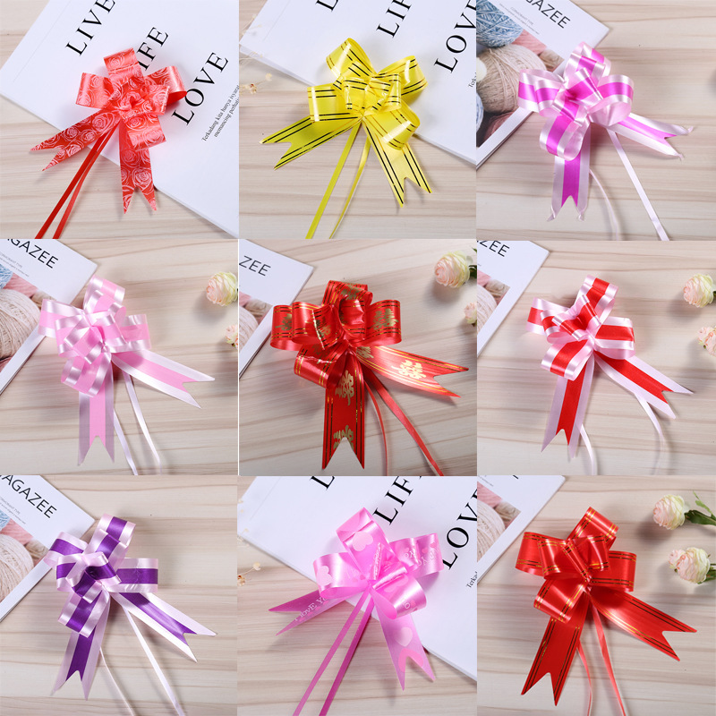 Hot sale 600pcs Gift Ribbons Happy New Year Birthday Party Decoration Supplies Wedding car Decoration wholesale-image-450031563