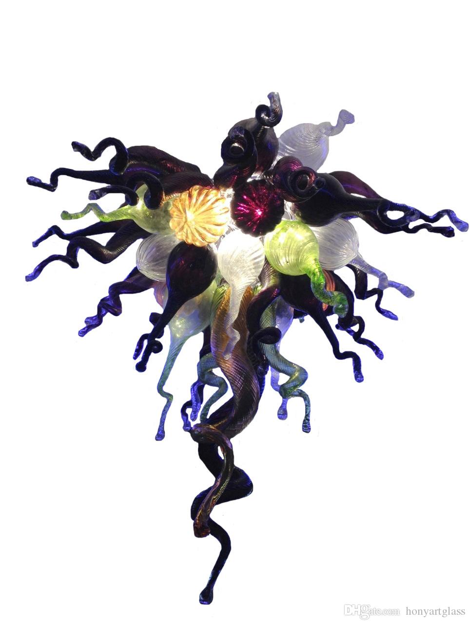 

New Arrival Valentines Rose Color Romantic Murano Glass Ceiling Decor Chandelier LED 100% Hand Blown Glass Modern Chandeliers