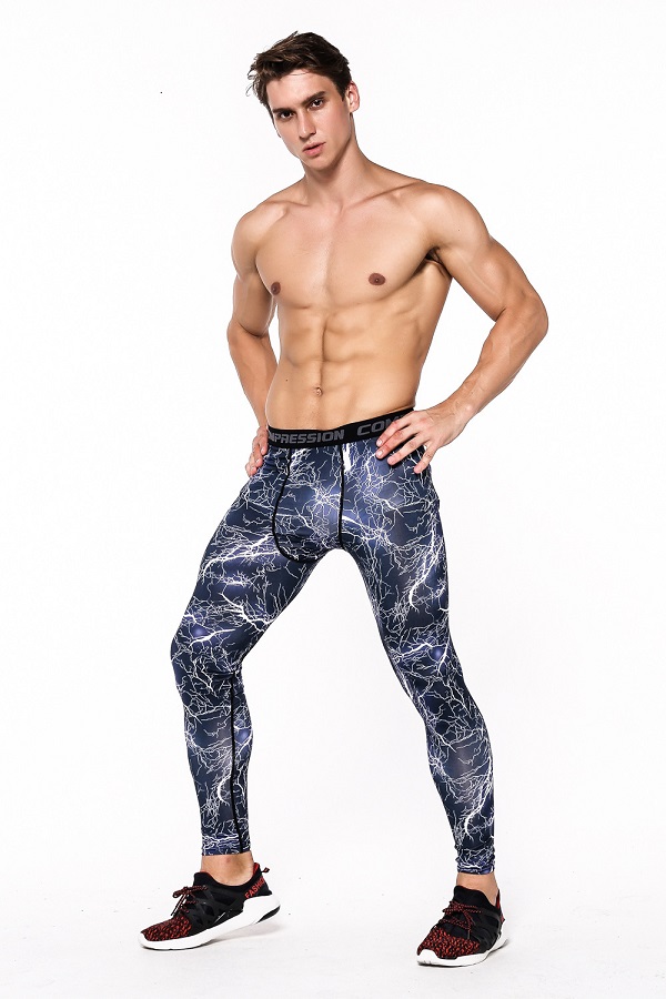 

tight Mens Compression Pants Sports Wear Running Tights Basketball Gym Pants Bodybuilding Joggers Jogging Skinny Leggings Trousers Sportwear, Colour 1