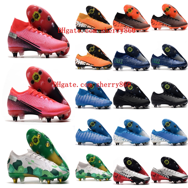 

2021 soccer shoes mens cleats Mercurial Superfly 7 Elite SG-PRO AC cr7 neymar Vp 13 football boots cristiano ronaldo 01