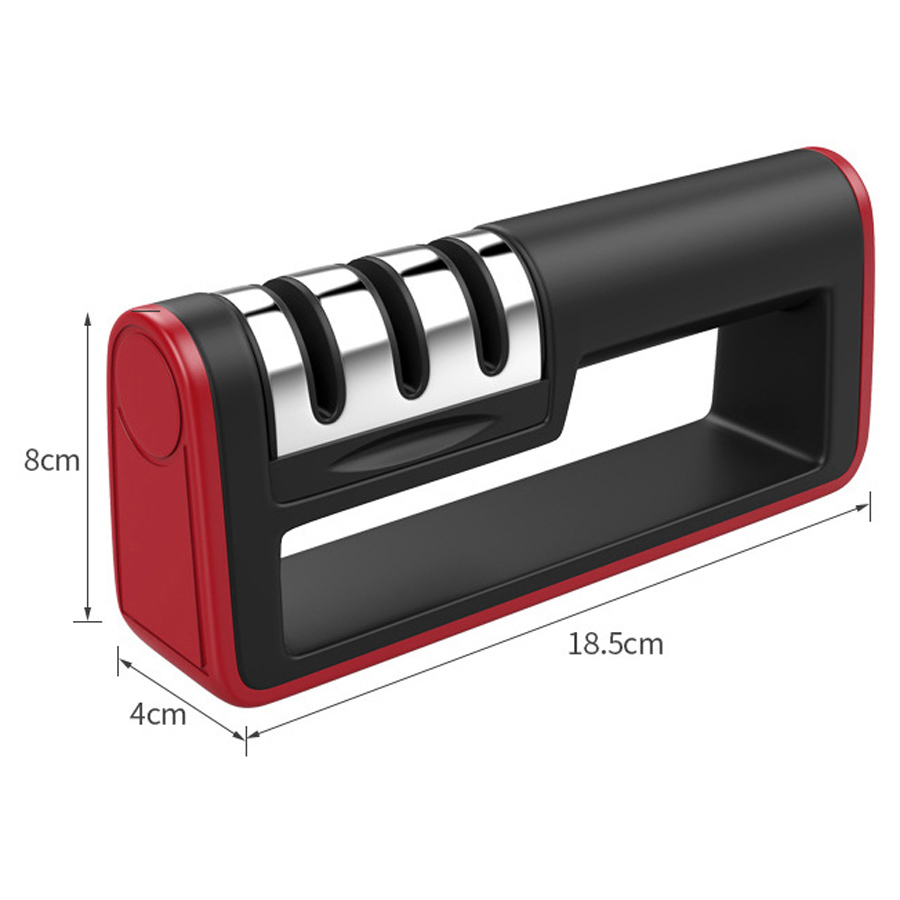 

kitchenware Accessories Stainless Steel Professional Kitchen Knife Sharpen Machine Multifunction Plastic Handle Knife Sharpener DH0552 T03