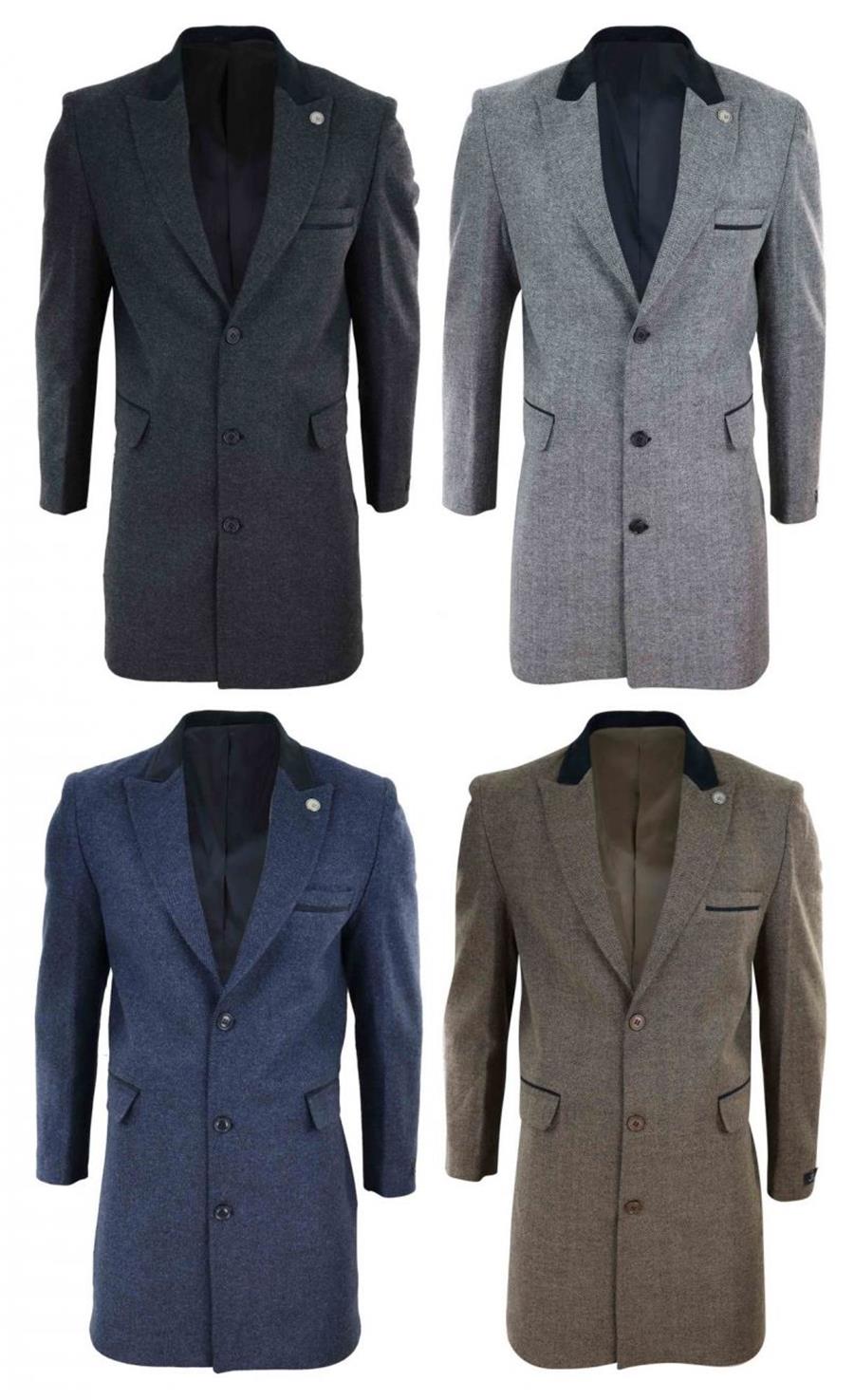 

Mens Herringbone Tweed Long Overcoat One Piece Suits Peaky Blinders Wool Suit Wool Tweed Suit Jacket Vest Custom Made Wedding Tuxedos, Ivory