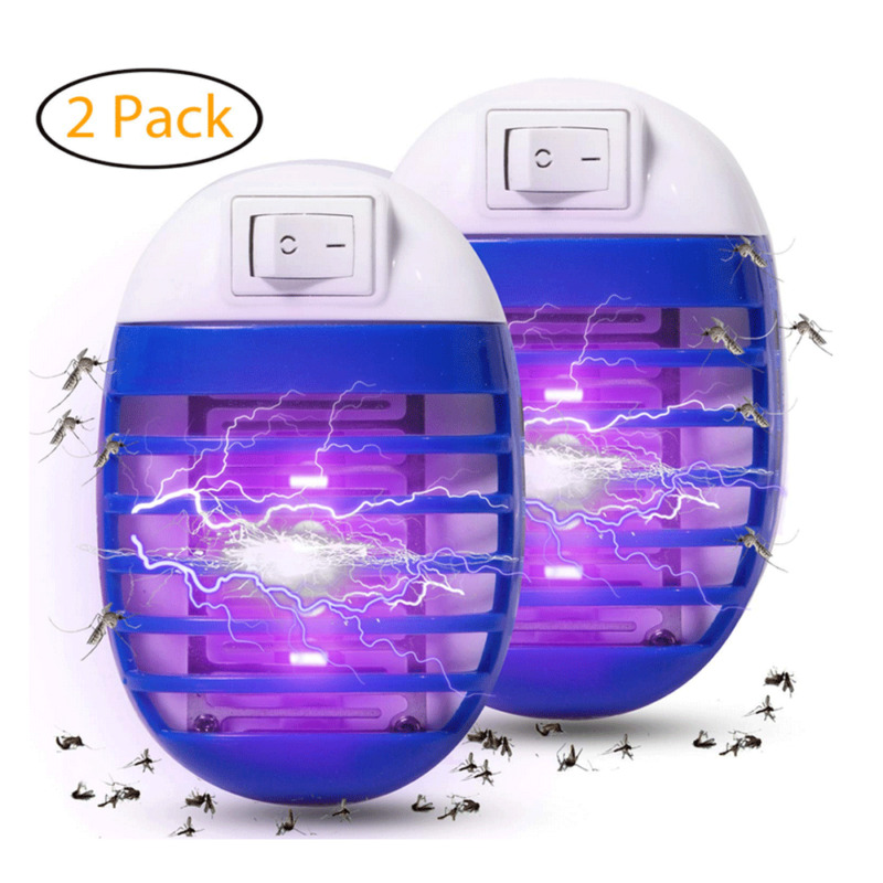 

2PCS Mosquito Killer Lamp Bug Zapper Electronic Insect Killer Indoor Most Flying Pest