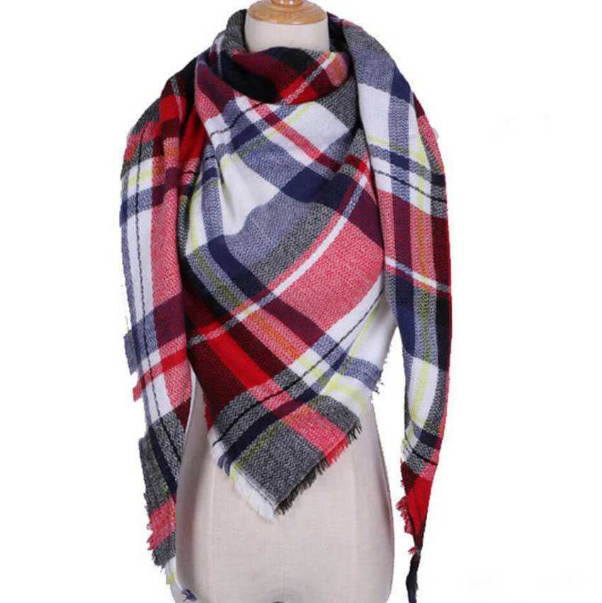Scarf for Women,Winter Thick Warm Oversized Tassel Plaid Striped Blanket Shawls and Wraps Scarve,200x70cm