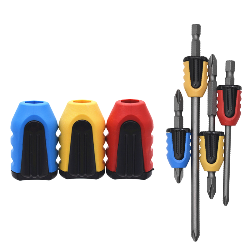 

Powerful Screwdriver Bits Magnetic Ring 1/4" 6.35mm Plastic Strong Magnetizer Screw Electric Torx Bit Holder Tools