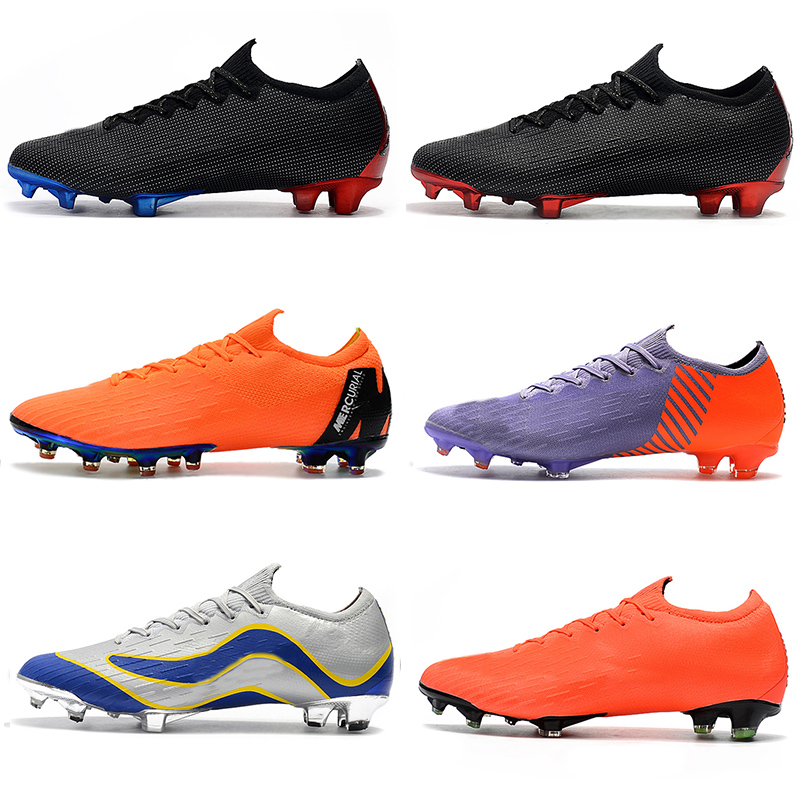 

Low Ankle Football Boots Game Over Mercurial Vapors XII Elite FG Outdoor Shoes Neymar ACC Superfly Vapors VII 360 CR7 Outdoor Shoes, As photo 4
