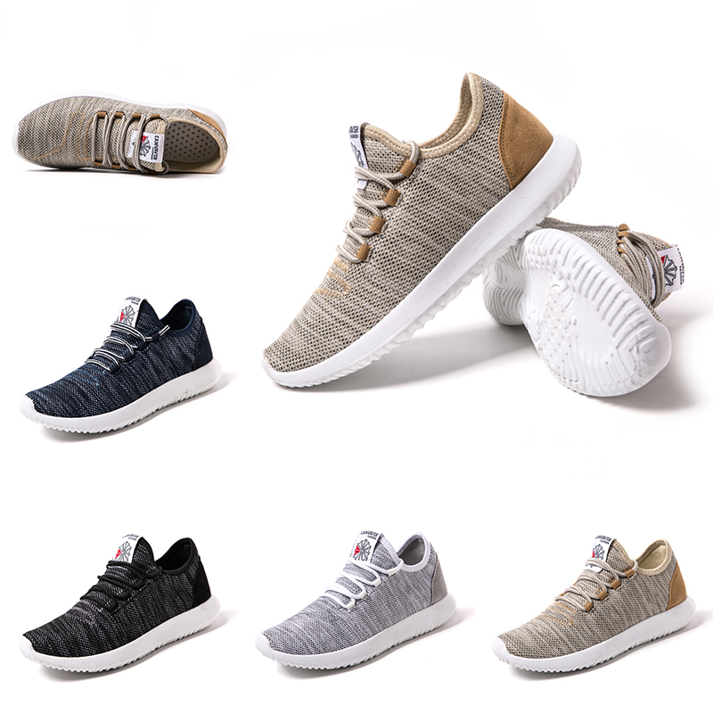 

Non Brand Flat shoes Comfortable women men running shoes Outdoor wallking Grey dark blue brown Homemade brand Made in China 39-44