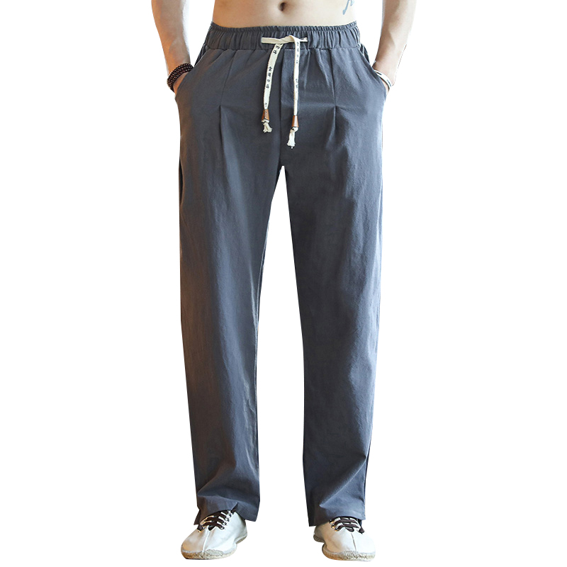 

Summer Men Pants Streetwear Harem Pants 2020 New Male Trousers Mens Solid Drawsting Waist -5XL Plus Size Men Clothing, Gray harem pants