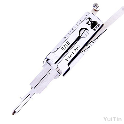 

Original Lishi 2 in 1 GT15 Car Door Lock Pick and Decoder Tool Lockpick Set for Fiat