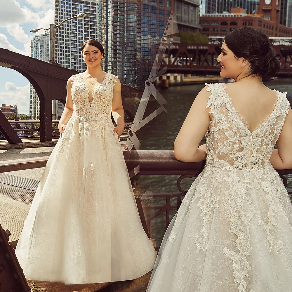 

Newest Bohemian A Line Callablache Wedding Dresses Sleeveless Applique Wedding Gowns Floor Length robe de mariée, Daffodil