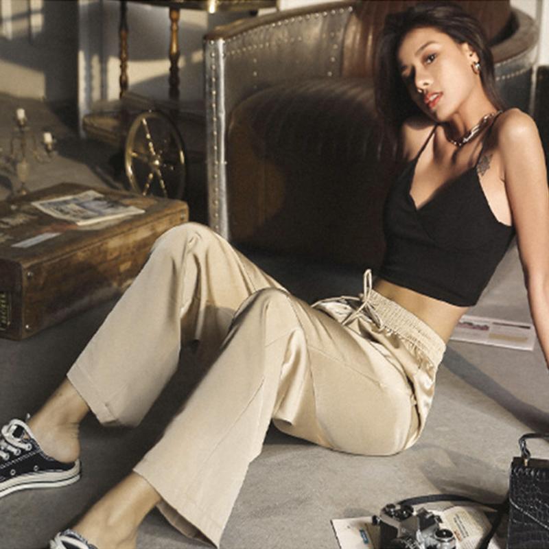 

Summer Sports Pants For Women Running Yoga Legging Women Elastic Waist Slim Fit Casual High Waist Loose Sweatpants, Black