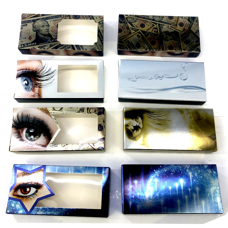 

NEW 10 set/lot Packing box for eyelash package paper box color carton with tray 25mm Eyelashes DIY custom flash packing
