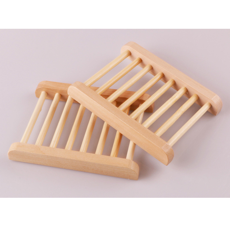 

Soap Dishes Natural Wooden Soap Tray Holder Bath Soap Rack Plate Container Shower Bathroom Accessories Hollow OEM Available