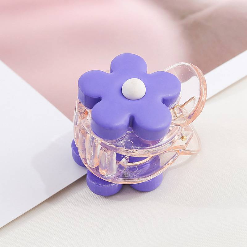 

Small Hair Clip Girls Lovely Candy Colored Flowers Hundred Nets Red BB Clip Japanese and Korean Hair Decorative Trendy Hot 2020, As pic