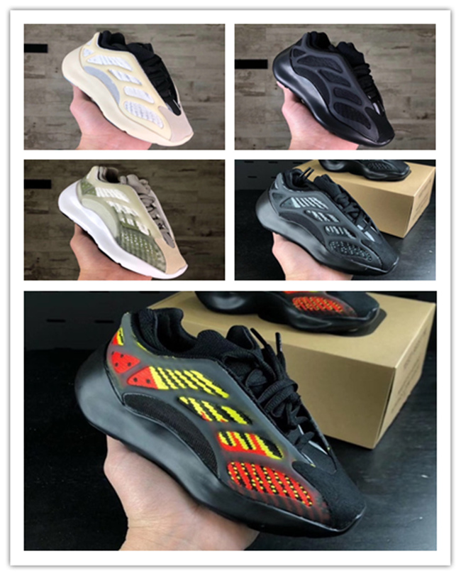 

box)2020 New 700 V3 Alvah Kids Infants Running Shoes Girls Sneaker Children Little Boys Azael Black Kanye West Basketball Trainers