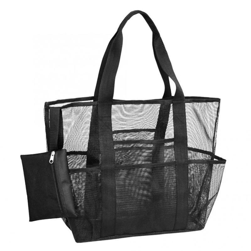 

Beach Bag Portable Mesh Beach Bag Shampoo Children Toys Storage Organizer for Swimming Pool Bathroom Shampoo