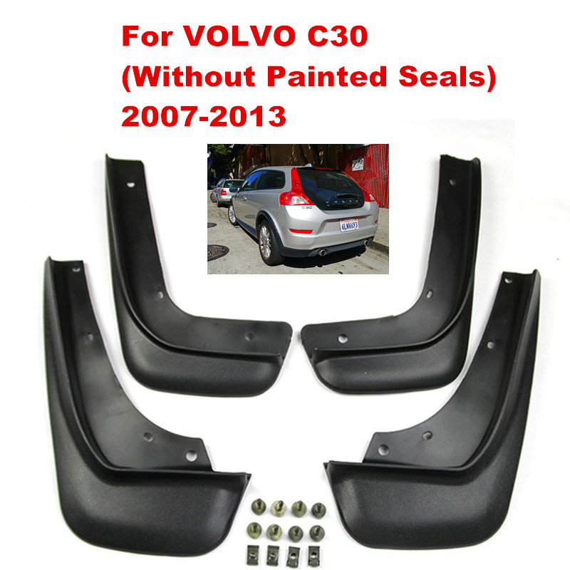 

Car Mudflaps Splash Guards Mud Flap Mudguards Fender For VOLVO C30 (Without Painted Seals) 2007-2013 Car Styling Accessories