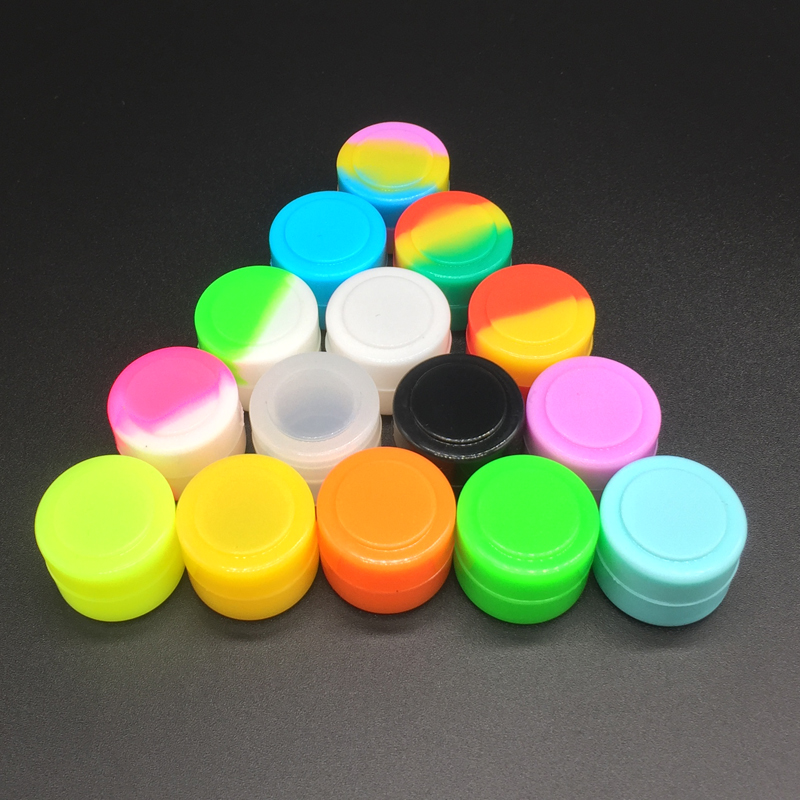 

Dab Container Non-stick Storage 2ml Silicone Container For Wax Silicone Jars Oil Slicks Box 500pcs/lot