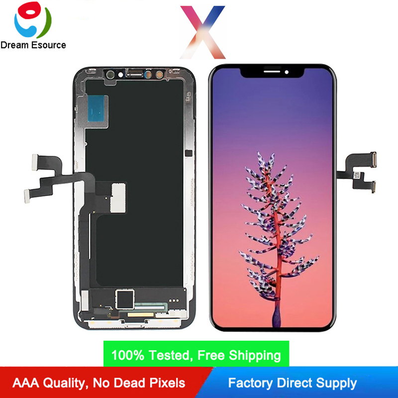 

Excellent Qaulity Flexible/Soft OLED Screen Display Panel for iPhone X Perfect Touch Complete Assembly & Free DHL