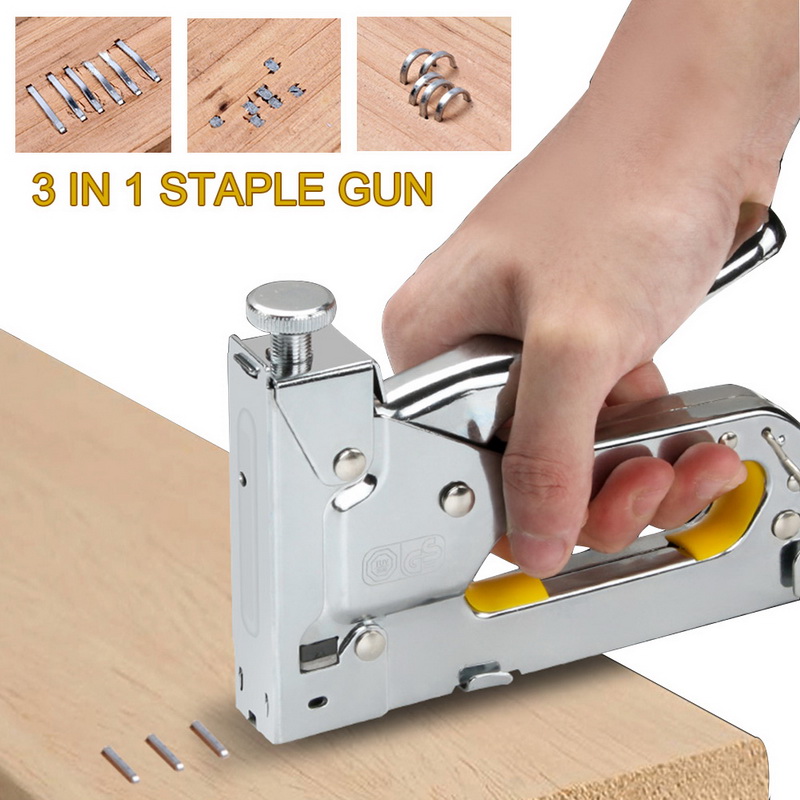 

3 In 1 Staple Gun Multifunction Furniture Stapler Tools For DIY Home Decoration Upholstery Kit Nailers Rivet Manual Nail Gun