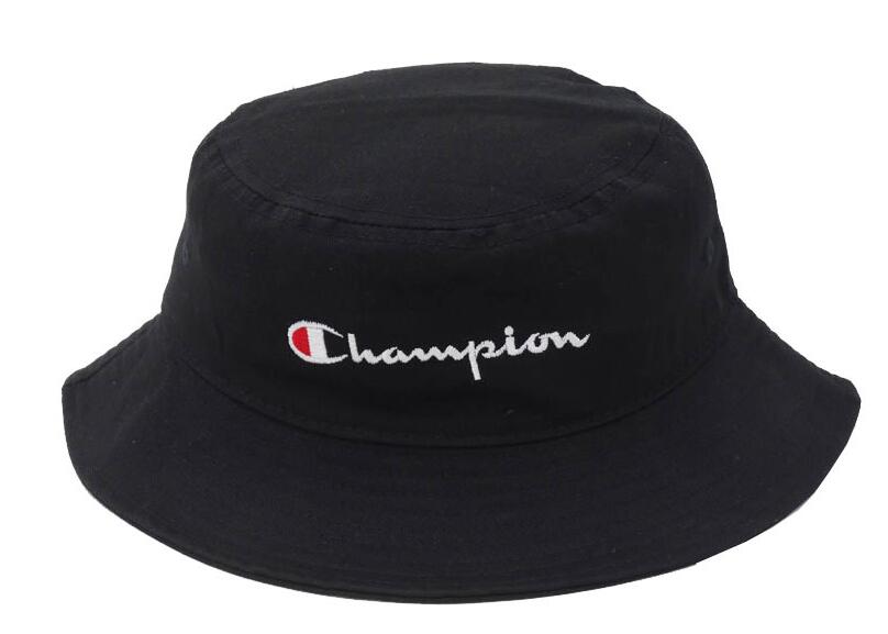 white bucket hat champion