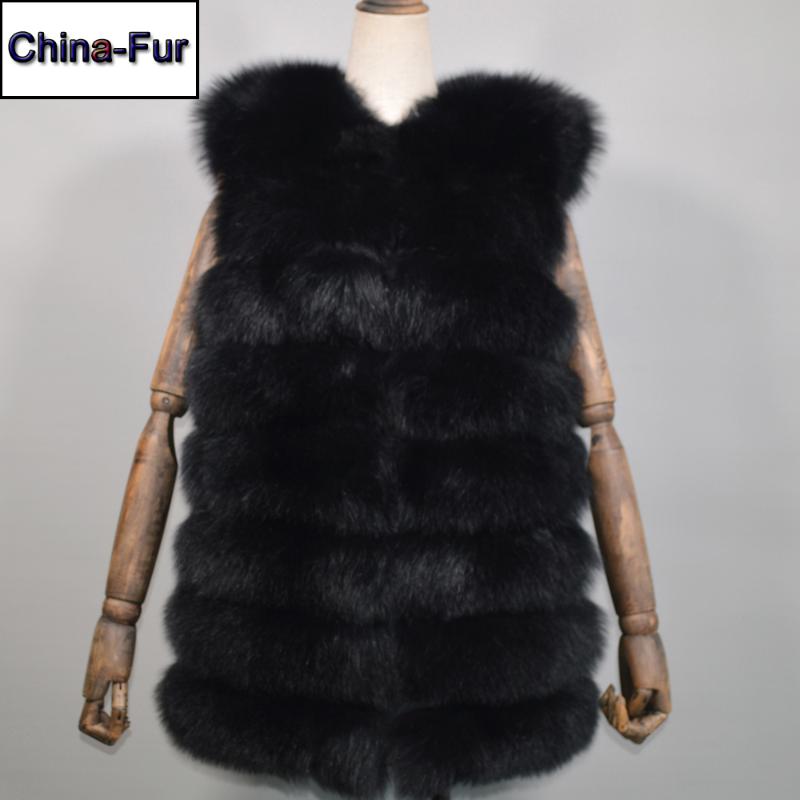 

Luxurious Natural Real Fur Waistcoat Coat Women Autumn Winter High Quality Real Fur Vest Lady 100% Gilet, Natural white