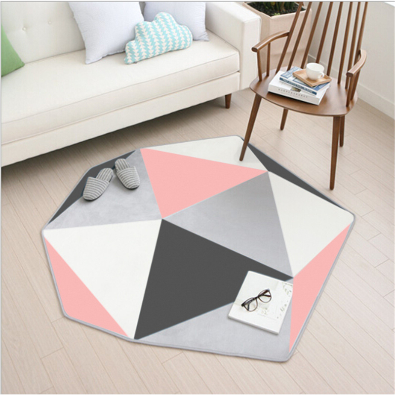 

AOVOLL Home Nordic Hexagon Shape Carpets In The Living Room Carpet Bedroom Rugs Carpets For The Modern Living Room Floor Mats
