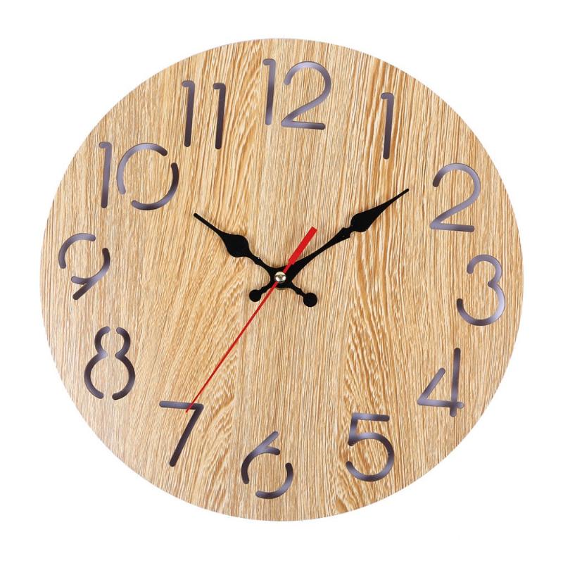 

Wood Wall Clocks Home Decor Cartoon Modern Wood Wall Clock Vintage Rustic Antique Shabby Retro Home Kitchen Room Decor K507