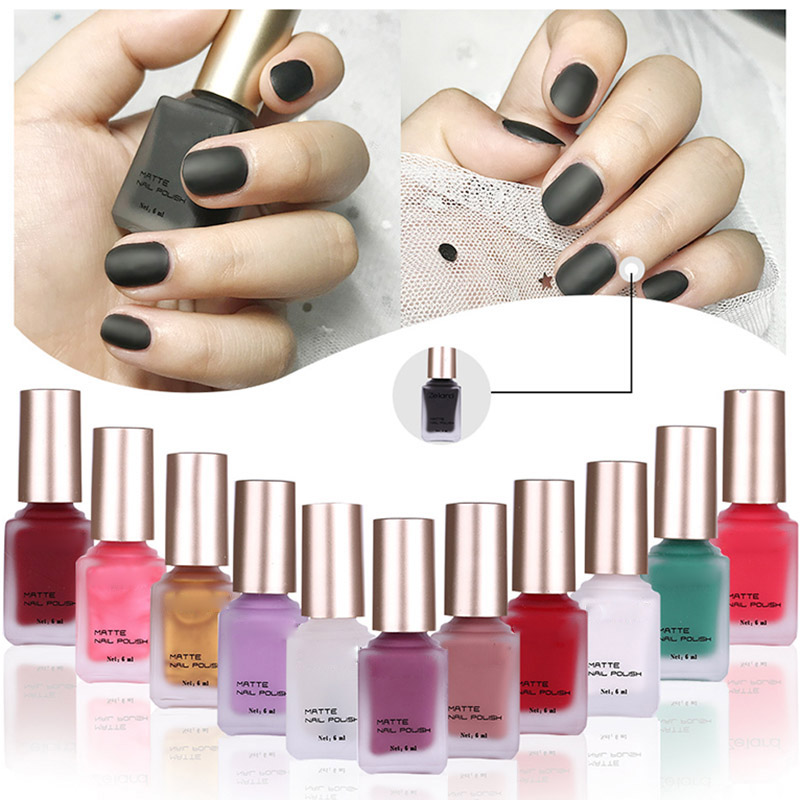

Women Scrub Matte Long-lasting Nail Polish Perfect Summer New Nail Polish KG66, 12