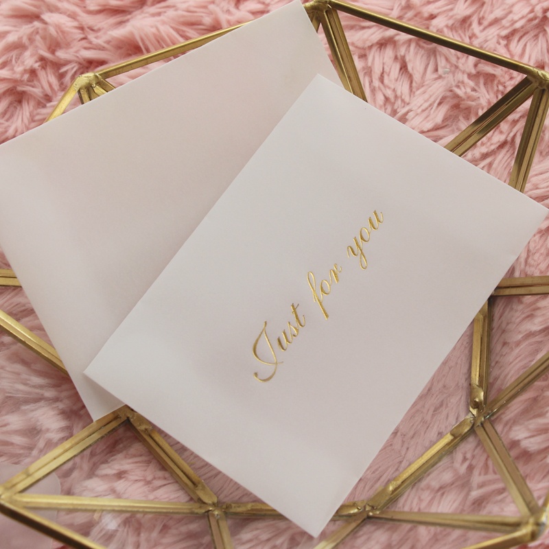

50pcs 11*8cm Translucent White Parchment Paper Envelope Bank Card Business Cards mini Envelope Invitation