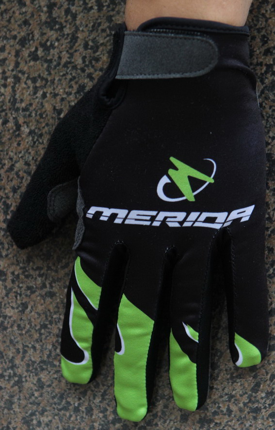 

WINTER FLEECE THERMAL 2016 MERIDA TEAM 2 COLORS Cycling Bike Gloves Bicycle Gel Shockproof Sports FULL Finger Glove, White