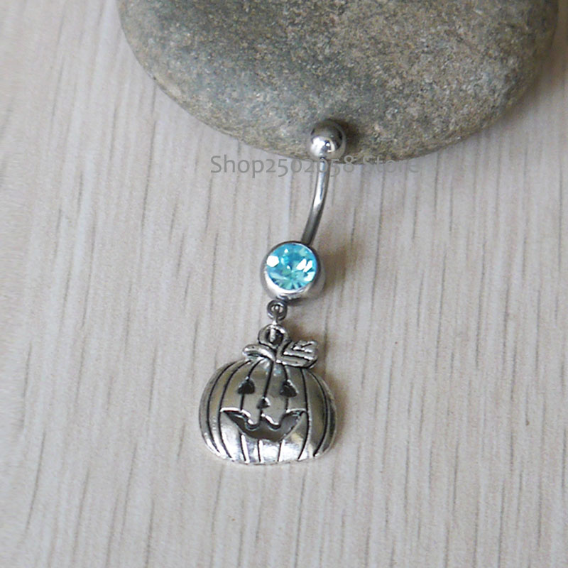 pumpkin belly ring